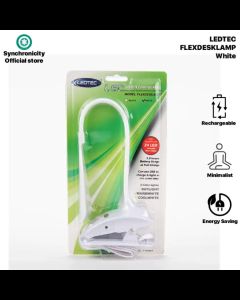 LEDTEC Rechargeable LED Clip On Reading Light 16 LEDs Eye Protection Book Light with 3 Colors USB Charging Touch Control Reading Lamp