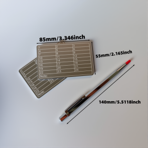 Multiple color aluminum metal password book with an iron pen suitable for Bitcoin password cryptocurrency password safe