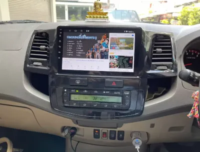 จอแอนดรอยสำหรับรถยนต์ ขนาดจอ 9 นิ้ว ตรงรุ่นรถ Toyota Fortuner ปี2006-2014 รุ่นแอร์ยาว (4+32gb)