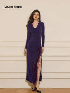 French Style Retro Spliced Graceful Slimming Pencil Dress