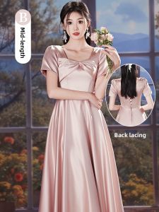 Elegant and Versatile Gray Bridesmaid Dress Summer