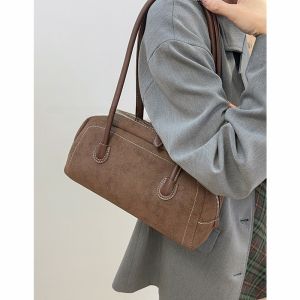 Túi Đeo Vai Hình Gối Dung Tích Lớn Cho Nữ Mùa Thu Đông Mới 2024 Túi Đeo Vai Đơn Đi Làm Phong Cách Boston Túi Đeo Hông Cổ Điển Nhỏ