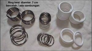 ring gendongan besi celah diameter 5 cm dan 7 cm