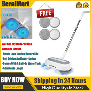 🚚 Local Delivery🚚Cordless Rechargeable Hard Floor Cleaner and Polisher Bundle with Cleaning Buffing Pads Perfect for Wood Tile Laminate and Hard Floors