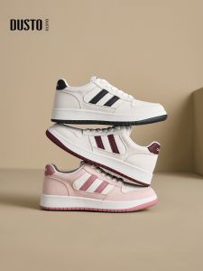 DUSTO | Thick Sole Versatile White Sneakers