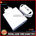 Charger Xiaomi Poco F4 GT TURBO CHARGE ORIGINAL 100% 120 Watt Type C. 