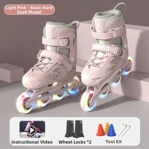 LIWAN | Childrens Beginner Adjustable Flashing Roller Skates