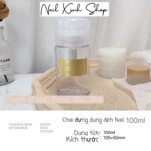 [ Mới ] Chai đựng dung dịch nail tiêu chuẩn