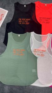 Áo tanktop nữ tập gym yoga pickleball thun lưới BINSPORTS A310