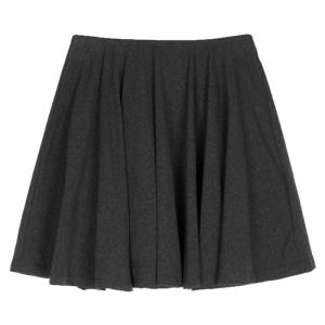 Deep Grey High Waist A-Line Pleated Mini Skirt Womens Stylish Short Skirt College Style Summer New Arrival Elegant Skirt