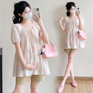 Sleeveless Korean V-Neck Versatile Slimming Summer Maternity Top
