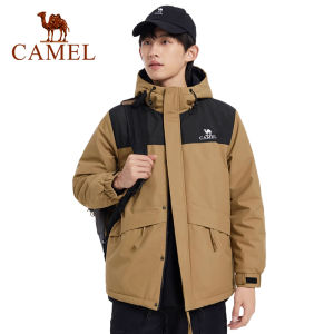 Cameljeans nam cotton ấm áp dày Áo khoác mùa đông đi bộ ngoài trời áo khoác cho nam chống thấm nước