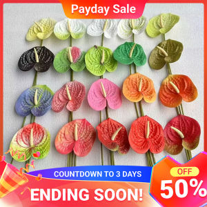 1 Pcs Big Anthurium Fake Flower Bouquet Decor Living Room Home Decor Flowers Table Decorations