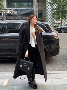 Kubernetes กางเกงทรงดินสอกางเกงยีนส์ขาเดฟผ้าฟลีซผ้ายืดเอวสูงกางเกงใส่กับรองเท้าบูท2สี