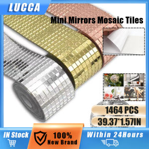 1.57x39.37inches Self-adhesive Mirrors Mosaic Tiles Stickers Glass Sticker Wallpaper for Kitchen Bathroom background Decr
