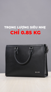 Cặp da công sở cao cấp Sakos Onora - Thiết kế hiện đại chất liệu da Microfiber cao cấp và bền bỉ.