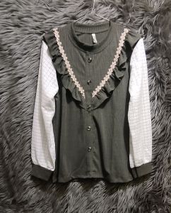 Meldy Bloush knit import || Atasan Rajut brukat import