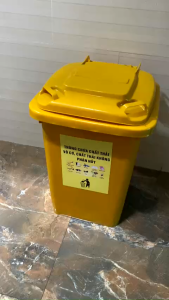 Combo 2 Thùng Rác Đựng Rác 60L Màu Vàng Đa Năng