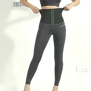 Plus Size Premium Long Pant Women High Waist Hip Lift Running Training Yoga Gym Body Slim Waist Sport