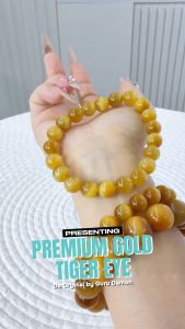 DA Crystal Golden Tiger Eye Crystal Bracelet