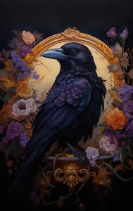 Gothic Black Cat Raven Jigsaw Puzzle 1000Pieces Paper Puzzle Vintage Dark Art Relaxing Game Home Decor Gift