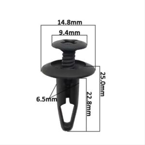 Combo 50 đinh tán nhựa 6.5mm cho chắn bùn xe hơi Ford - Chốt vít nở cho cản lòng dè ô tô