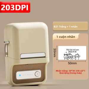 Niimbot B21 Mini Pocket Máy In Nhãn Dính Nhiệt Không Dây Bluetooth Cho Văn Phòng Di Động Tại Nhà Máy Dán Nhãn Mã Vạch
