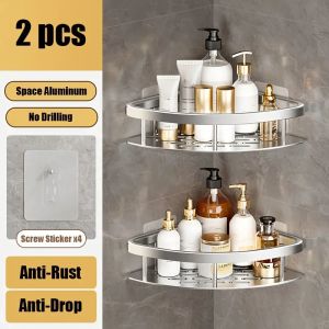 Bathroom Storage Rack Wc Wall Shelf Kitchen Shelf for Sink Toilet Save Bathroom Space Stable Load-bearing No Wall Damage