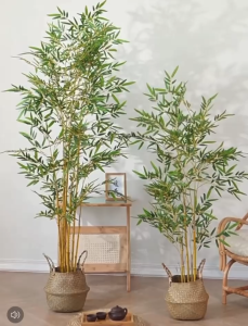 Artificial Bamboo Plant Potted Bamboo Plant Bamboo Divider Decoration Plant Faux Plant Real-like Plant Entrance Decoration Home Decor Balcony Divider
