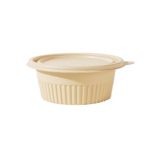 Degradable Disposable Food Grade Thickened Takeaway Box Corn Starch Microwaveable Frozen with Lid Eco-Friendly Food Container