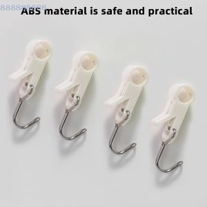 Multi-function Hanger Hook For Clothes Bags Towels Homes Kitchens Bathrooms 4pcs Clip Hooks Tube Clamp Hook Kitchen Bathroom