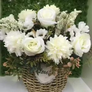 Artificial Flower Bride Bouquet Holding Rose Wreath Wedding Outdoor Garden Yard Decor Home Room office Table DIY Gift Accessory