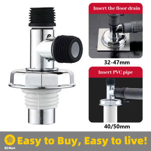 【Fast Shipping】 2ways 3ways Washing Machine Floor Drain Adapter Anti-overflow Bathroom Pipe Sewer Connector Dishwasher Drain Deodorant Sealing Ring Adapter CYB-3Way-Joint-Silver