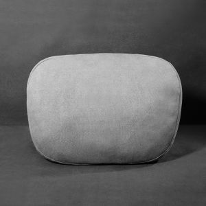 Car Seat Headrest Pillow Neck Support Leather Cushion for Mercedes Maybach Vehicle Mounted Deer Skin Velvet Pair Set