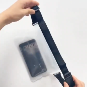 Waterproof 3-Layer Sealed PVC Waist Bag Adjustable Strap Underwater Phone Case for Swimming Diving Beach