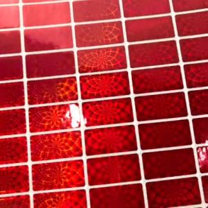 Tem chống giả hologram màu đỏ 1x2cm combo 1.000c