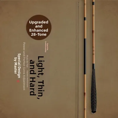 Extra Thin & Hard Bamboo Style Carbon Fiber Fishing Rod