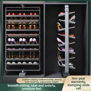 MLZH | Trendy Multifunctional Shoe Rack 360 Degree Rotation
