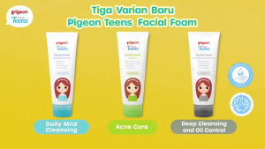 PIGEON Teens Facial Foam 40ml -100ml Deep Cleansing & Oil Control  All Skin Type  Acne Care  Daily Mild Cleansing  Sabun Muka