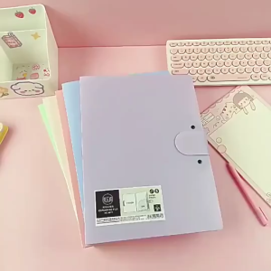 TORAS Long/A4 sized extended folder with clipboard 8 file storage pockets