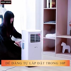 Điều hòa di động 7.000BTU Máy lạnh đứng cây mini làm lạnh đa năng hút ẩm lọc không khí có điều khiển từ xa Bảo hành 2 năm