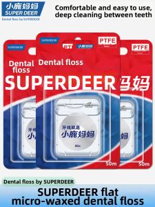 SUPER DEER | Mint Flavor Ultra Fine PTFE Flat Dental Floss