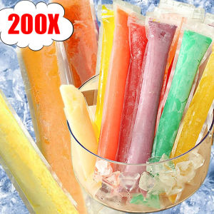 50-200Pcs Summer Disposable Ice Popsicle Mold Bag Food Grade Plastic Sealing Bag DIY Ice Lolly Packaging Bags Household Kitchen Gadgets