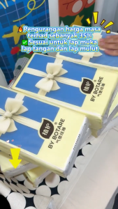【Buy 3 Take 1】Botare Bow Cute Hanging Facial Tissues，Tissue Paper Toilet Paper Kitchen Tissue AIR-cushion soft deluxe tissue 4 layers 1280 sheets 155mmx175 mm excellent comfort Pure Wood Pulp Ultra Soft Wet Dry Use Absorbent