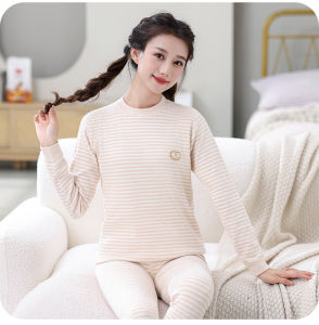 Youpin Boneless Colored Cotton Kids Heattech Intimates Medium and Large Boys And Girls Autumn Clothes Long Johns Suit Baby Pajamas Base Shirt