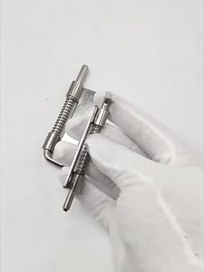 1Pcs Metal Lock Bolt Spring Loaded Latch 3.54" Long Grip Heavy Duty Window Cabinet Hinges Security Door Bolt Latch Home Hardware