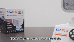 SEAFLO 28W Remote Control LED Searchlight 5500K Waterproof (Wired / Wireless Remote) Marine Spotlight