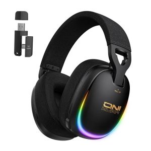 ONIKUMA | Tai Nghe Chơi Game Không Dây Onikuma GT805 RGB Có Kết Nối Bluetooth 2.4G Có Dây Tai Nghe Âm Thanh Nổi Có Độ Trễ Thấp Dành Cho PS5 Switch PC - Bao Gồm Bộ Chuyển Đổi USB Type-C