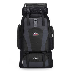 กระเป๋าเป้สะพายหลังท่องเที่ยวแบบใหม่ความจุขนาดใหญ่ 80L สำหรับผู้ชายและผู้หญิง กระเป๋าเดินป่า Tactic Outdoor Hiking Mountain Climbing Bag EVA Material Sport Scene