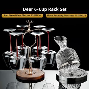 Elegant Home Wine Glass Set Crystal Glass